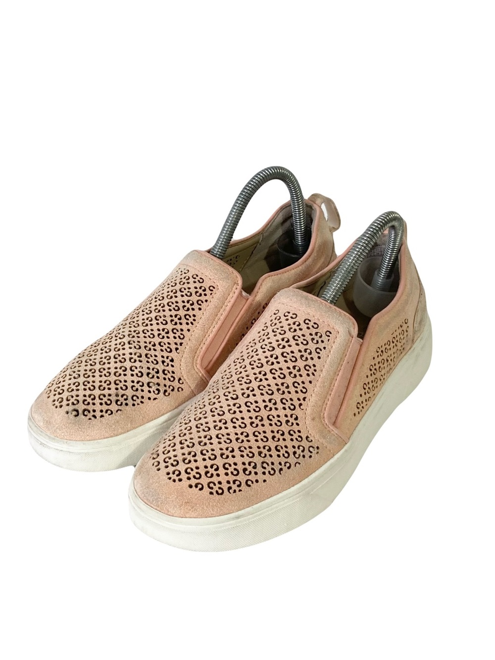 VIONIC Sneakers Women 7.5 Pink Kimmie Perf Perforated Suede Loafer Slip-On